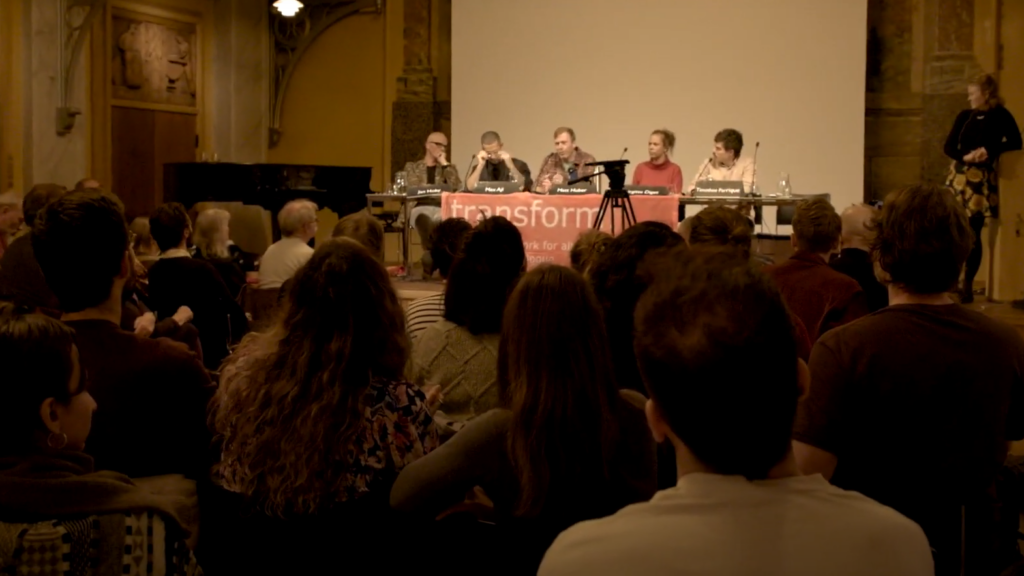 a conference panel